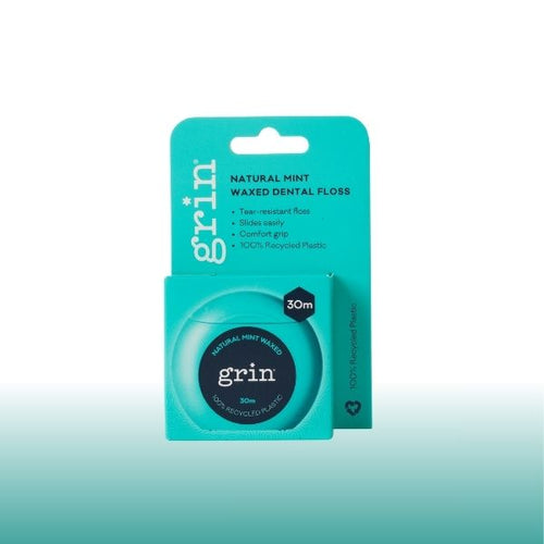 Grin Natural Mint Waxed Dental Floss 30m